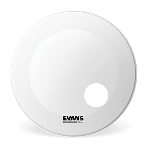 Evans BD18RGCW Resonanzfell für Bassdrum 45,7 cm (18 Zoll) Loch 12,7 cm (5 Zoll) weiß von Evans