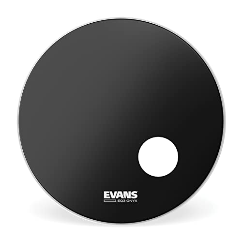 Evans BD20RONX50,8 cm (20 Zoll) Bassdrumfell Onyx Resonanz 0,19mm schwarz von Evans