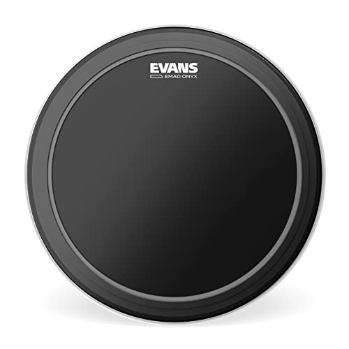 Evans BD22EMADONX Bassdrumfell Onyx mattschwarz 55,8 cm (22 Zoll) von Evans