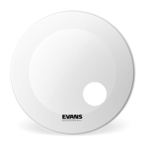 Evans BD24RGCW Resonanzfell für Bassdrum 60,9 cm (24 Zoll) Loch 12,7 cm (5 Zoll) weiß von Evans