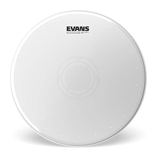 Evans Heavyweight Dry Drumhead - UV Coated Snare Drum Head - Dry Vents to Reduce Overtones, Sustain - Reverse Dot for Durability, Focus, Attack - 2 Lagen Film - Ideal for Rock, Metal - 13 Inch von Evans