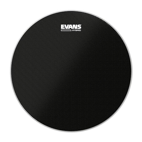 Evans Hybrid Black Marching Snare Drum Head - Marching Band Drum Heads - 13 Zoll von Evans