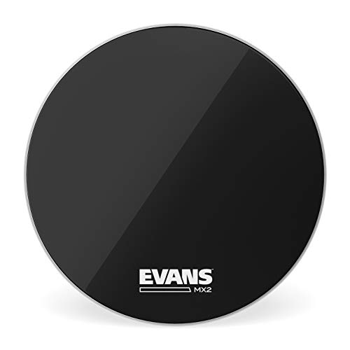 Evans MX2 Black Marching Bassdrumfell, schwarz, 20 Zoll von Evans