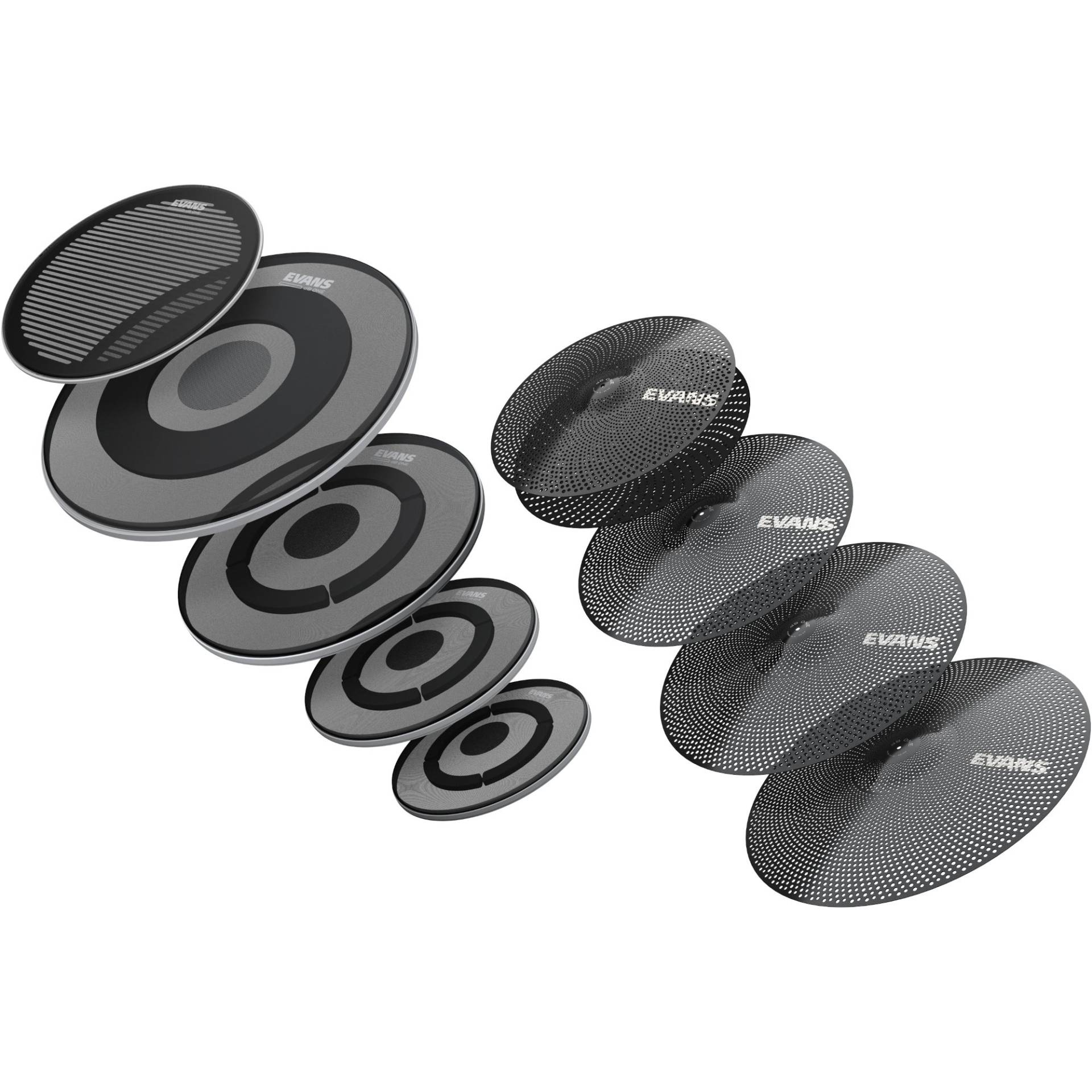 Evans dB One All In One Pack Silent Rock Pack and Cymbal Pack (14" Snare, 22" Bass) von Evans