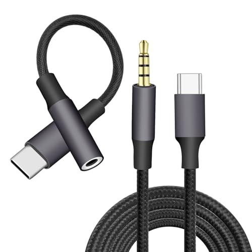 Evavii USB C auf aux kabel 1M & Adapter USB C auf Klinke, Aux Adapter zu 3.5mm Kopfhörer für iPhone 15 Pro Hua-wei P40/P30/P20/Mate20,S22/S21/S20/Note Evavii USB C auf aux kabel 1M & Adapter USB C auf Klinke, Aux Adapter zu 3.5mm Kopfhörer für iPhone 15 Pro Hua-wei P40/P30/P20/Mate20,S22/S21/S20/Note von Evavii