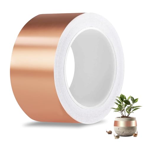 EvcgoX Kupferband Gegen Schnecken, 70mm x 20m Schneckenabwehr Schneckenschutz für Hochbeet Pflanzen, Schneckenband Kupferband Selbstklebend, Schneckenzaun Kupferklebeband Anti Schnecken EvcgoX Kupferband Gegen Schnecken, 70mm x 20m Schneckenabwehr Schneckenschutz für Hochbeet Pflanzen, Schneckenband Kupferband Selbstklebend, Schneckenzaun Kupferklebeband Anti Schnecken von EvcgoX