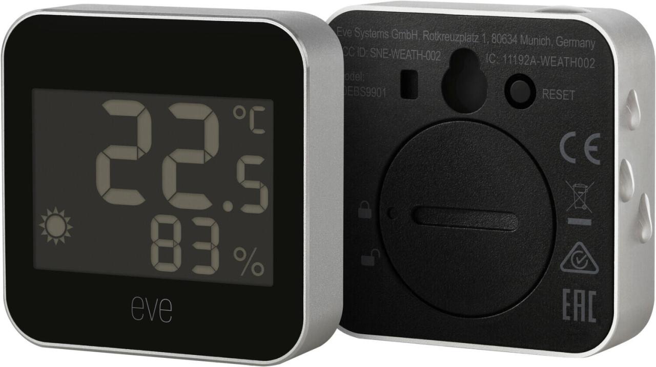Eve 10EBS9951 Weather Smarte Wetterstation Eve 10EBS9951 Weather Smarte Wetterstation von Eve Systems