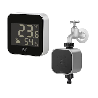 Eve Aqua smarte Bewässerungssteuerung + Eve Weather Wetterstation HomeKit Thread Eve Aqua smarte Bewässerungssteuerung + Eve Weather Wetterstation HomeKit Thread von Eve Systems