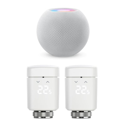 Eve Thermo - smartes Heizkörperthermostat, 2er Pack mit HomePod mini von Eve Systems