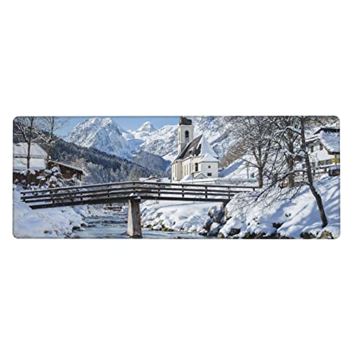 Winterlandschaft Alpen Mauspad Gaming Mauspad mit genähten Kanten Große Schreibtischunterlage rutschfeste Gummiunterseite Mauspad für Laptops Computer Arbeitstastatur Winterlandschaft Alpen Mauspad Gaming Mauspad mit genähten Kanten Große Schreibtischunterlage rutschfeste Gummiunterseite Mauspad für Laptops Computer Arbeitstastatur von Evealyn