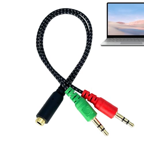 Evember Audio-Splitter für Kopfhörer, universell für Mikrofon, tragbar – Audio-Splitter für Kopfhörer mit klarem Anrufeffekt für Computer, Mobiltelefon, Tablet, Laptop Evember Audio-Splitter für Kopfhörer, universell für Mikrofon, tragbar – Audio-Splitter für Kopfhörer mit klarem Anrufeffekt für Computer, Mobiltelefon, Tablet, Laptop von Evember