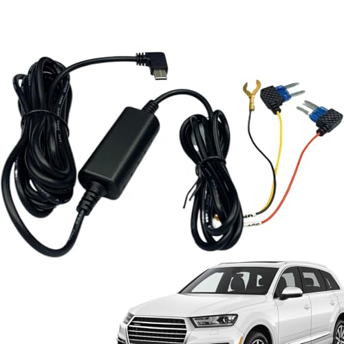 Evember Dashcam Hardwire-Kit USB C, 12 V-24 V auf 5 V 2,5 A Typ-C Hartdraht-Set, multifunktionale Sicherung, hartes Draht-Set, 3-adriges Netzkabel, Autozubehör für Automobil-LKW-Schutz Evember Dashcam Hardwire-Kit USB C, 12 V-24 V auf 5 V 2,5 A Typ-C Hartdraht-Set, multifunktionale Sicherung, hartes Draht-Set, 3-adriges Netzkabel, Autozubehör für Automobil-LKW-Schutz von Evember