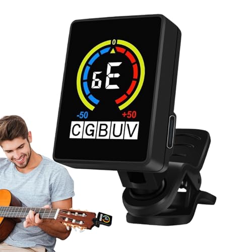 Evember Gitarren-Stimmgerät zum Anklippen, präzises digitales elektronisches Ukulelen-Stimmgerät, Musikinstrument-Zubehör für Aufnahme, Probe, Familie, Freunde Evember Gitarren-Stimmgerät zum Anklippen, präzises digitales elektronisches Ukulelen-Stimmgerät, Musikinstrument-Zubehör für Aufnahme, Probe, Familie, Freunde von Evember