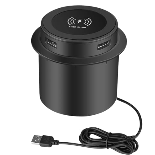 Evember Kabelloses Schreibtisch-Ladegerät – eingebetteter USB-Schreibtisch Smart Charging – intelligentes multifunktionales Handy-Zubehör für Tische, Sofa, Arme und Schreibtische, Arbeitsplatz, Tische Evember Kabelloses Schreibtisch-Ladegerät – eingebetteter USB-Schreibtisch Smart Charging – intelligentes multifunktionales Handy-Zubehör für Tische, Sofa, Arme und Schreibtische, Arbeitsplatz, Tische von Evember
