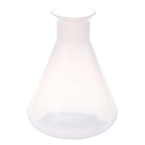 Evenden 500 ml klare Kunststoff Laborchemikalie Erlenmeyerkolben Vorratsflasche von Evenden