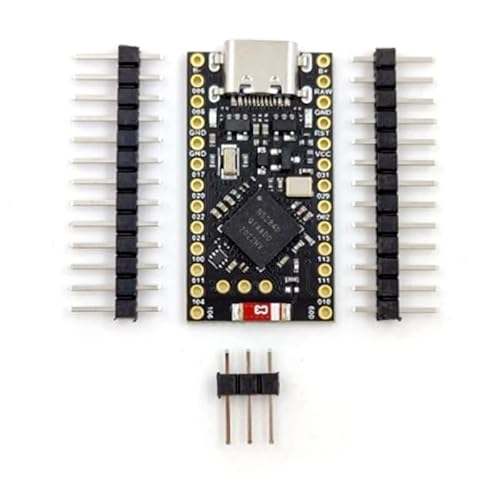 Evenden NRF52840 Entwicklungsplatine Supermini Kompatibel mit Nice Nano V2.0 Bluetooth-Ladeverwaltung Computer Ersatzteile Zubehörteile, 500433913 von Evenden