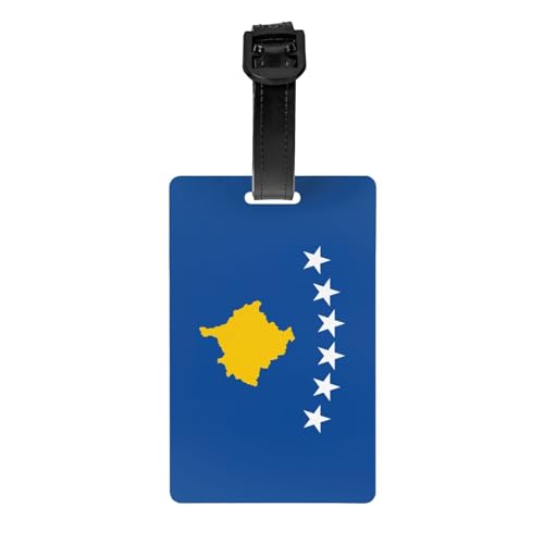 Gepäckanhänger mit lustiger Flagge des Kosovo, Gepäckanhänger, Gepäckanhänger für Reisen Gepäckanhänger mit lustiger Flagge des Kosovo, Gepäckanhänger, Gepäckanhänger für Reisen von Evengigy