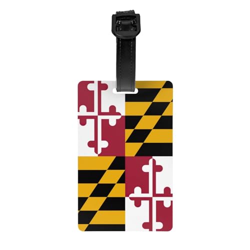 Gepäckanhänger mit lustiger Maryland-Staatsflagge, Gepäckanhänger, Kofferetikett, Reisetasche, Gepäckanhänger für Reisen Gepäckanhänger mit lustiger Maryland-Staatsflagge, Gepäckanhänger, Kofferetikett, Reisetasche, Gepäckanhänger für Reisen von Evengigy