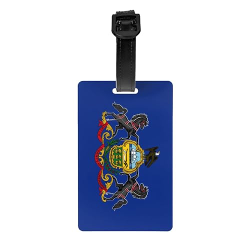 Gepäckanhänger mit lustiger Pennsylvania-Staatsflagge, Gepäckanhänger, Kofferetikett, Reisetasche, Gepäckanhänger für Reisen Gepäckanhänger mit lustiger Pennsylvania-Staatsflagge, Gepäckanhänger, Kofferetikett, Reisetasche, Gepäckanhänger für Reisen von Evengigy