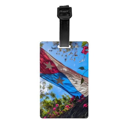 Gepäckanhänger mit lustiger Puerto Rico-Flagge, Gepäckanhänger, Kofferetikett, Reisetasche, Gepäckanhänger für Reisen von Evengigy