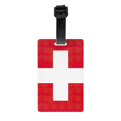 Gepäckanhänger mit lustiger Schweizer Flagge, Gepäckanhänger, Kofferetikett, Reisetasche, Gepäckanhänger für Reisen Gepäckanhänger mit lustiger Schweizer Flagge, Gepäckanhänger, Kofferetikett, Reisetasche, Gepäckanhänger für Reisen von Evengigy