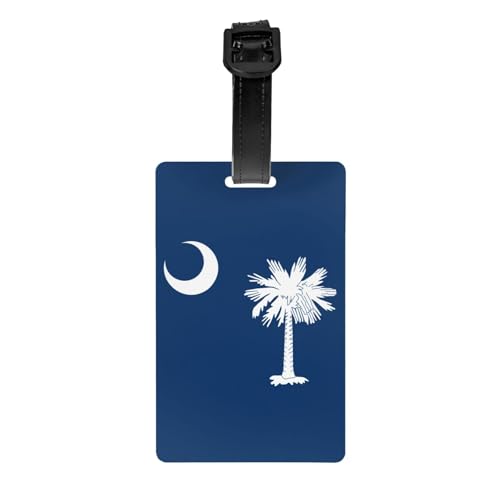Gepäckanhänger mit lustiger South Carolina-Flagge, Gepäckanhänger, Kofferetikett, Reisetasche, Gepäckanhänger für Reisen Gepäckanhänger mit lustiger South Carolina-Flagge, Gepäckanhänger, Kofferetikett, Reisetasche, Gepäckanhänger für Reisen von Evengigy
