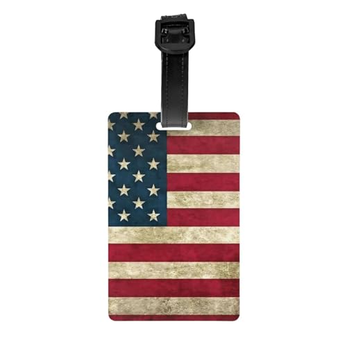 Gepäckanhänger mit lustiger amerikanischer Flagge, Gepäckanhänger, Kofferetikett, Reisetasche, Gepäckanhänger für Reisen Gepäckanhänger mit lustiger amerikanischer Flagge, Gepäckanhänger, Kofferetikett, Reisetasche, Gepäckanhänger für Reisen von Evengigy
