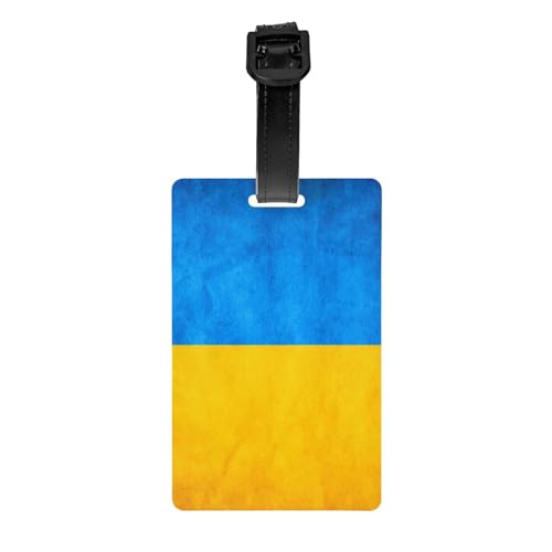 Gepäckanhänger mit lustiger ukrainischer Flagge, Gepäckanhänger, Kofferetikett, Reisetasche, Gepäckanhänger für Reisen Gepäckanhänger mit lustiger ukrainischer Flagge, Gepäckanhänger, Kofferetikett, Reisetasche, Gepäckanhänger für Reisen von Evengigy