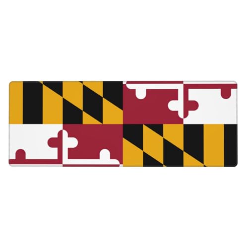 Große Tastaturunterlage mit Maryland-Staatsflaggen-Druck, rutschfest, Gummi, personalisierte Tastaturmatte, Schreibtischunterlage für die Arbeit Große Tastaturunterlage mit Maryland-Staatsflaggen-Druck, rutschfest, Gummi, personalisierte Tastaturmatte, Schreibtischunterlage für die Arbeit von Evengigy