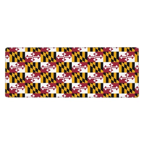 Große Tastaturunterlage mit Maryland-Staatsflaggen-Druck, rutschfest, Gummi, personalisierte Tastaturmatte, Schreibtischunterlage für die Arbeit Große Tastaturunterlage mit Maryland-Staatsflaggen-Druck, rutschfest, Gummi, personalisierte Tastaturmatte, Schreibtischunterlage für die Arbeit von Evengigy