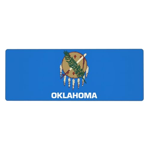 Große Tastaturunterlage mit Oklahoma-Flaggen-Druck, rutschfest, Gummi, personalisierbar, Schreibtischunterlage für die Arbeit Große Tastaturunterlage mit Oklahoma-Flaggen-Druck, rutschfest, Gummi, personalisierbar, Schreibtischunterlage für die Arbeit von Evengigy