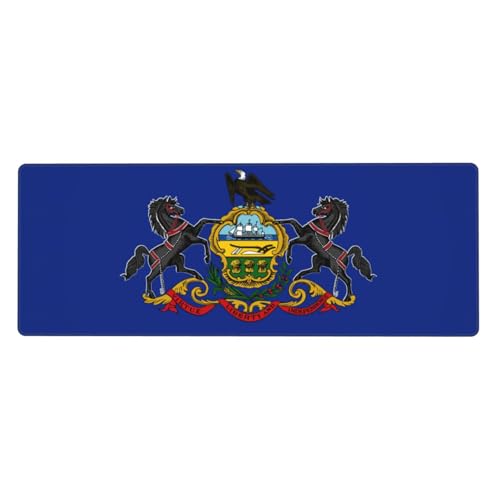 Große Tastaturunterlage mit Pennsylvania-Flaggen-Druck, rutschfest, Gummi, personalisierbar, Schreibtischunterlage für die Arbeit Große Tastaturunterlage mit Pennsylvania-Flaggen-Druck, rutschfest, Gummi, personalisierbar, Schreibtischunterlage für die Arbeit von Evengigy