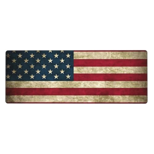 Große Tastaturunterlage mit amerikanischer Flagge, rutschfestes Gummi, personalisierte Tastaturmatte, Schreibtischunterlage für die Arbeit Große Tastaturunterlage mit amerikanischer Flagge, rutschfestes Gummi, personalisierte Tastaturmatte, Schreibtischunterlage für die Arbeit von Evengigy