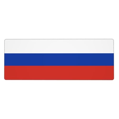 Große Tastaturunterlage mit russischer Flagge, rutschfestes Gummi, personalisierte Tastaturmatte, Schreibtischunterlage für die Arbeit von Evengigy