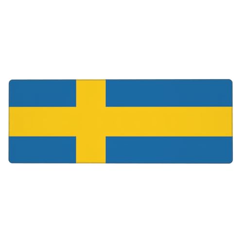 Große Tastaturunterlage mit schwedischem Flaggen-Druck, rutschfestes Gummi, personalisierte Tastaturmatte, Schreibtischunterlage für die Arbeit Große Tastaturunterlage mit schwedischem Flaggen-Druck, rutschfestes Gummi, personalisierte Tastaturmatte, Schreibtischunterlage für die Arbeit von Evengigy