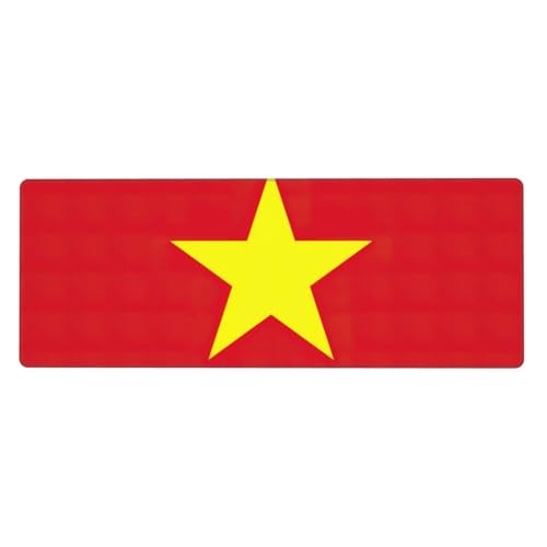 Große Tastaturunterlage mit vietnamesischer Flagge, rutschfest, Gummi, personalisierbar, Schreibtischunterlage für die Arbeit Große Tastaturunterlage mit vietnamesischer Flagge, rutschfest, Gummi, personalisierbar, Schreibtischunterlage für die Arbeit von Evengigy