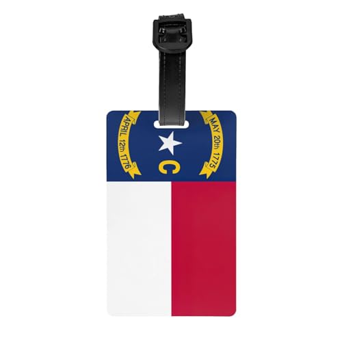 Lustiger Gepäckanhänger mit Nord-Carolina-Flagge, Gepäckanhänger, Kofferetikett, Reisetasche, Gepäckanhänger für Reisen Lustiger Gepäckanhänger mit Nord-Carolina-Flagge, Gepäckanhänger, Kofferetikett, Reisetasche, Gepäckanhänger für Reisen von Evengigy