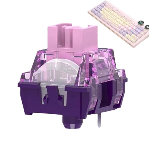 Eventerde Lavendel Lila Schalter, Schlüsselschalter für Tastatur - Lila Schalter für mechanische Tastatur,DIY-Tastenschalter für Tastaturen, taktile Tastaturschalter, verbessertes Tipperlebnis von Eventerde