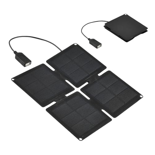 Eventerde Solar-Akku-Ladegerät | Solar-Netzstecker – faltbar, hohe Effizienz für Außengeräte: Sicherheitskameras, Telefone, Lüfter und Campingzubehör von Eventerde
