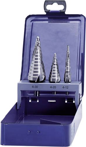Eventus by Exact 17334 HSS Stufenbohrer-Set 3teilig 4 - 12 mm, 4 - 20 mm, 6 - 30mm Zylinderschaft 1 Eventus by Exact 17334 HSS Stufenbohrer-Set 3teilig 4 - 12 mm, 4 - 20 mm, 6 - 30mm Zylinderschaft 1 von Eventus by Exact