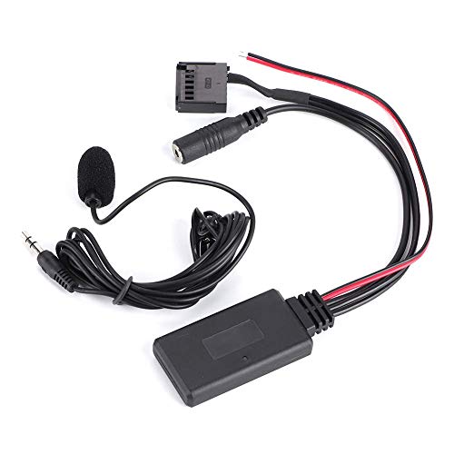 Auto Bluetooth o Adapter mit Mikrofon Freisprecheinrichtung, ABS Auto Aux In Kabel Wireless oadapter Ersatz für Focus 6000CD Schwarz von Ever