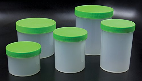 EVERGREEN 064233 Probebehälter mit grünem Schraubverschluss + Dichtung, Durchmesser 90 mm, 72 Stück von EverGreen