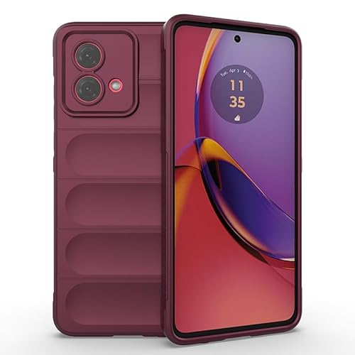 Everainy Kompatibel für Motorola Moto G84 5G Hülle Silikon Gummi Handyhülle Case Stoßfest Antibakteriellem Farbre Design Weich Bumper Hüllen Cover Schutzhülle (lila) von Everainy-EU