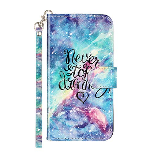 Everainy Kompatibel für iPhone 5/iPhone 5s/iPhone SE 2016 Hülle Silikon PU Leder Case Glitzer Flip Stoßfest Bumper Kartenfach Brieftasche Magnetisch 3D Muster Cover Klappbar Hüllen Handyhülle (Traum) Everainy Kompatibel für iPhone 5/iPhone 5s/iPhone SE 2016 Hülle Silikon PU Leder Case Glitzer Flip Stoßfest Bumper Kartenfach Brieftasche Magnetisch 3D Muster Cover Klappbar Hüllen Handyhülle (Traum) von Everainy-EU