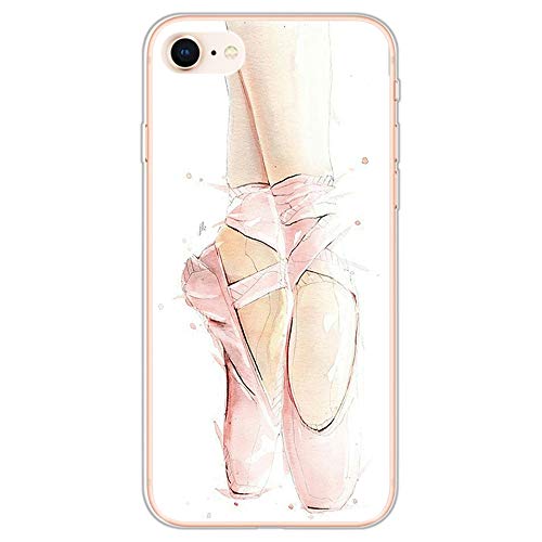 Everainy Kompatibel für iPhone SE 2022/SE 3/SE 2020/iPhone 7/8 Hülle Silikon Transparent Case Gummi Bumper Durchsichtig TPU Hüllen Muster Handyhülle Ultra Dünn Stoßfest Cover Schutzhülle (Ballett) Everainy Kompatibel für iPhone SE 2022/SE 3/SE 2020/iPhone 7/8 Hülle Silikon Transparent Case Gummi Bumper Durchsichtig TPU Hüllen Muster Handyhülle Ultra Dünn Stoßfest Cover Schutzhülle (Ballett) von Everainy-EU