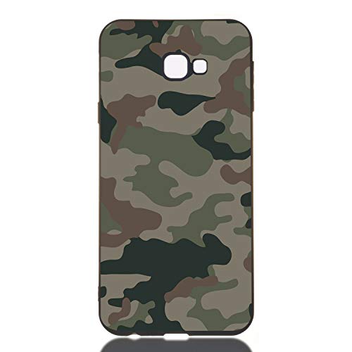Everainy Kompatibel für Samsung Galaxy J4+/J4 Plus 2018 Hülle Silikon Bumper Gummi Case Cover Hüllen Handyhülle Stoßfest TPU Stoßstange Schwarz Schutzhülle (Camouflage) von Everainy