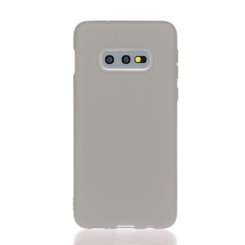 Everainy Kompatibel für Samsung Galaxy S10e Silikon Hülle Ultradünn Hüllen Handyhülle Gummi Case Schutzhülle Stoßfest TPU Gel Stoßstange Cover (grau) von Everainy