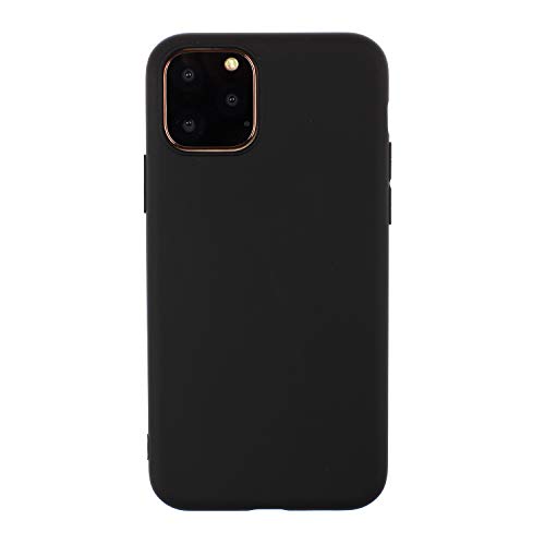 Everainy Kompatibel für iPhone 11 Pro (5.8") Silikon Hülle Ultradünn Hüllen Handyhülle Gummi Bumper Case Schutzhülle Stoßfest TPU Gel Stoßstange Cover (Schwarz) von Everainy