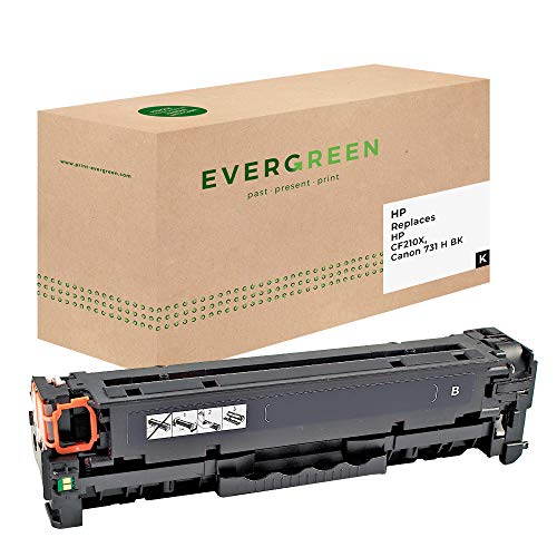 Evergreen CF210X, Canon 731 H BK Remanufactured Toner 1er Pack von Evergreen