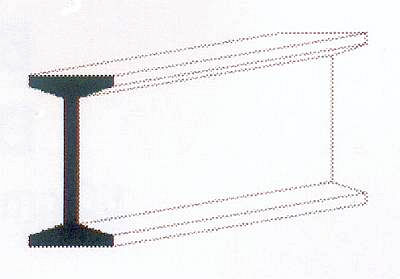 I-Profil, 350x6,3X2,9 mm - 1/4, 3 Stück von Evergreen